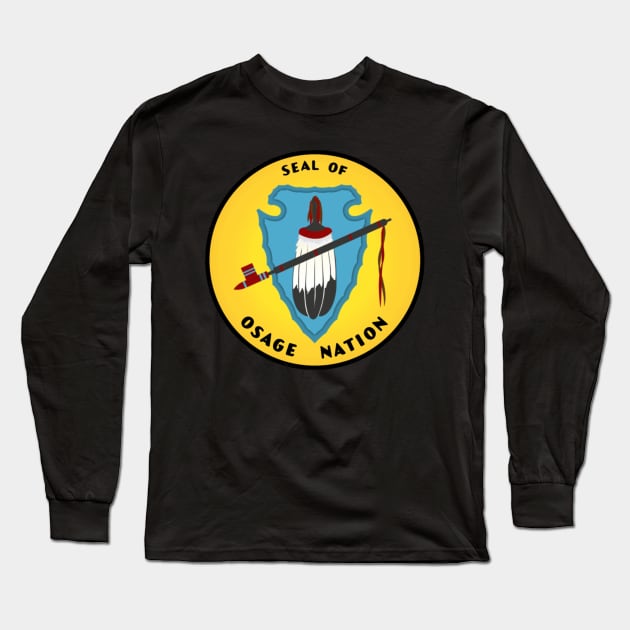 Seal Of The Osage Nation Long Sleeve T-Shirt by szymkowski